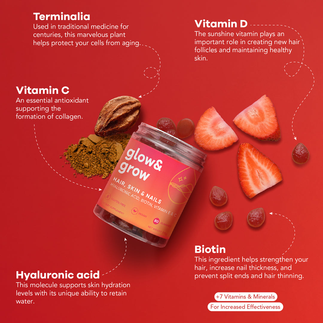 Skin cell renewal and hair care gummies for better sleep