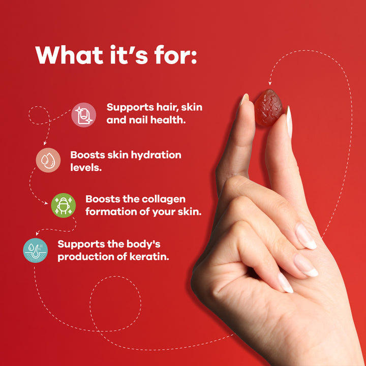 Sleep health supplement with benefits for skin and hair