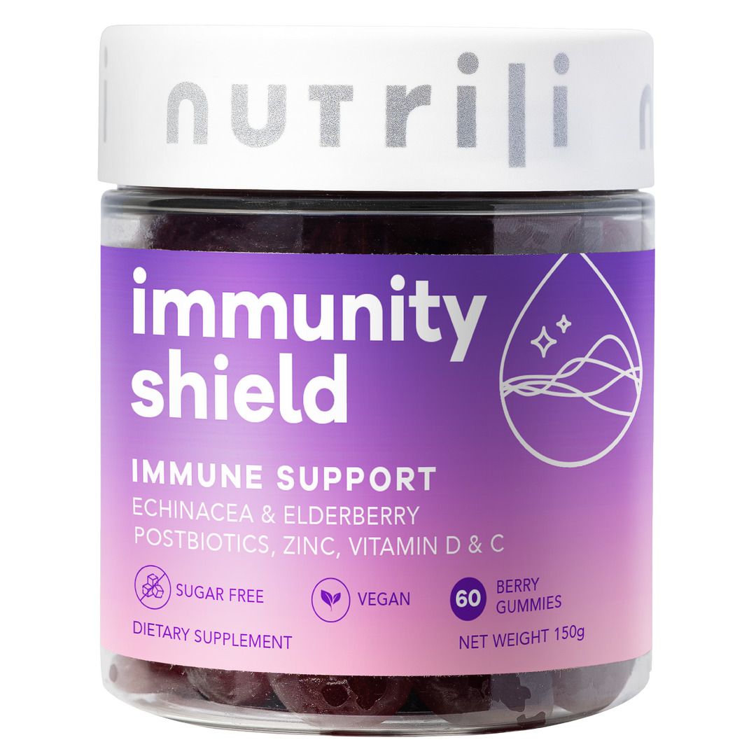 Immunity Shield vitamin gummies bottle front view