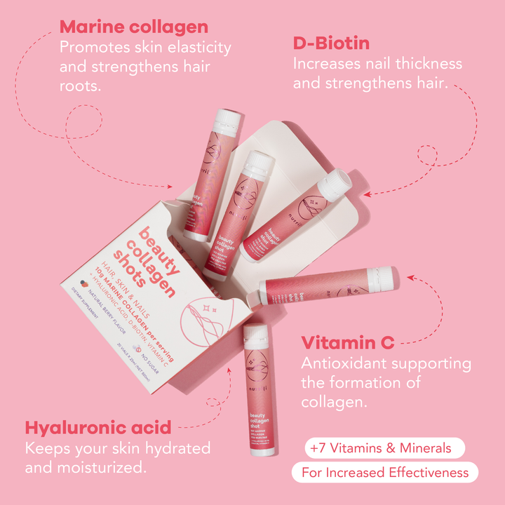 Liquid marine collagen with biotin and hyaluronic acid
