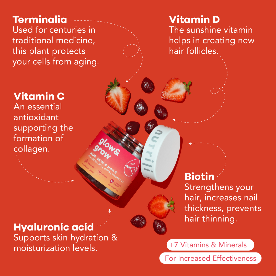 Hair and skin support sleep gummies for women