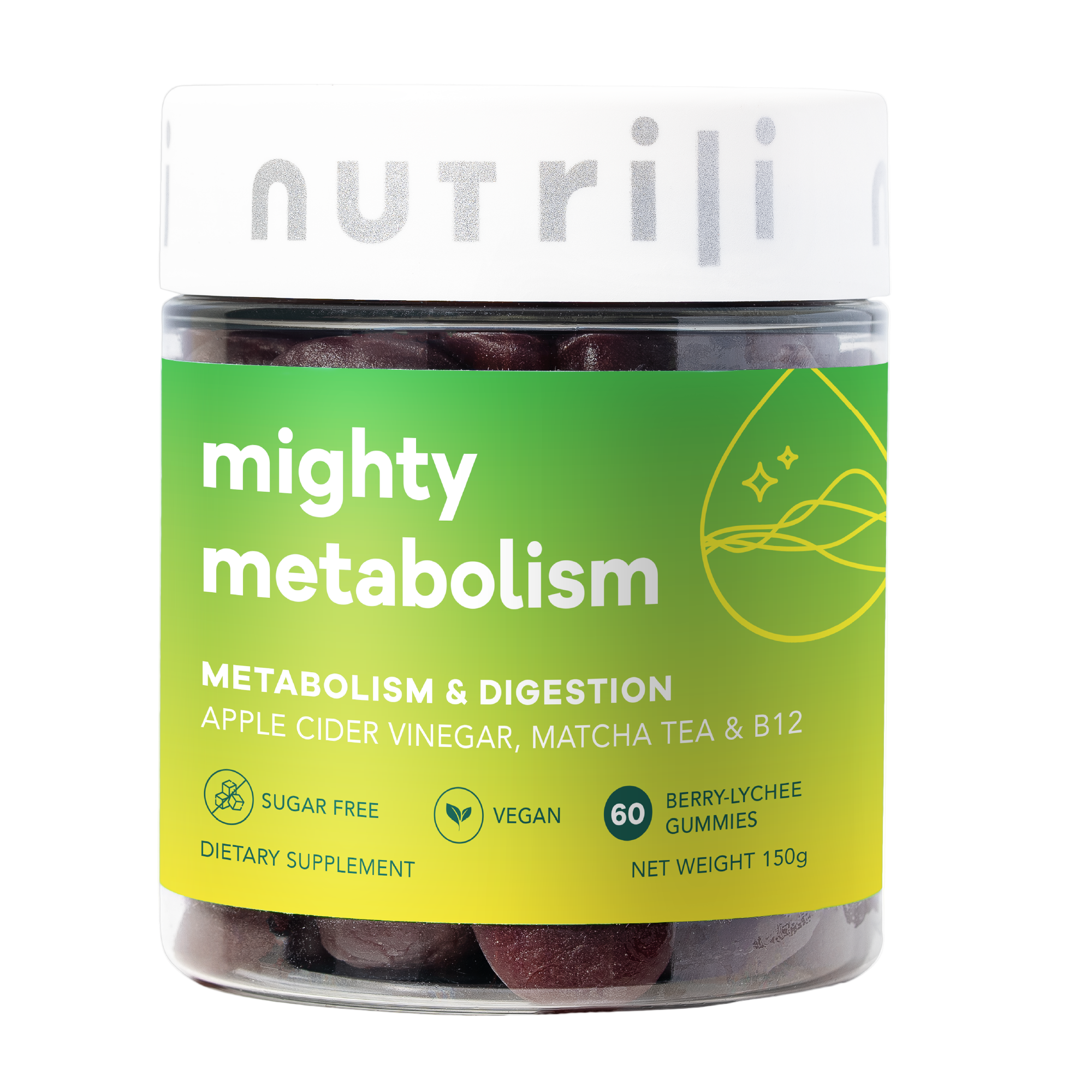 Mighty metabolism gummies with apple cider vinegar
